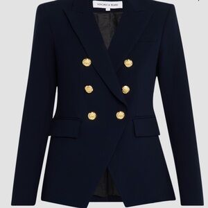 New VERONICA BEARD Miller Dickey Jacket Navy Blue Sz 6